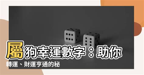 屬狗幸運數字|【生肖數字】屬你最旺！12生肖幸運數字全公開：財運、桃花運隨。